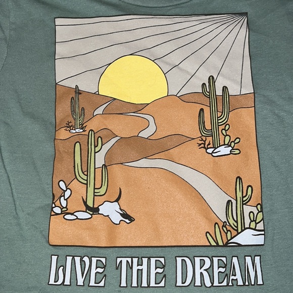 Green cropped tee - Picture 3 of 4